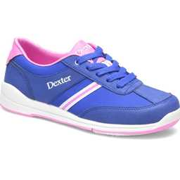 Dexter Womens Dani Bowling Shoes (For right or left handed bowlers- Universal Slide Soles on both shoes) - Blue/Pink