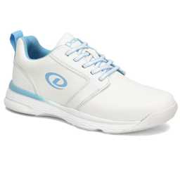 Dexter Womens Raquel LX Bowling Shoes (For right or left handed bowlers- Universal Slide Soles on both shoes) Bowling Shoes - White/Blue