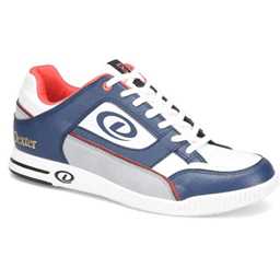 Dexter Men's Royal Bowling Shoes (For right or left handed bowlers- Universal Slide Soles on both shoes) - Navy/White/Grey
