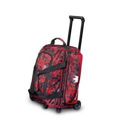 Brunswick Zone Double Roller Bowling Bag - Red Chaos