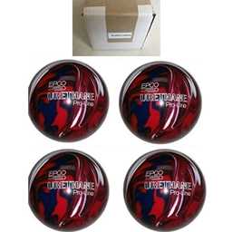 EPCO Candlepin Bowling Balls - Urethane - Dark Red, Royal & White - (4 1/2 inch- 2lbs. 6oz.) 4 Balls