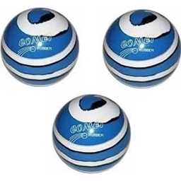 EPCO Duckpin Bowling Balls - Comet Rubber - Royal with White & Black (5 inch- 3lbs. 12 oz.) -3 Balls