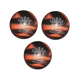 EPCO Duckpin Bowling Ball - Cobra Pro Rubber - Orange & Black (5 inch- 3lbs. 12oz.) - 3 Balls