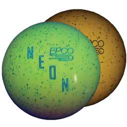 EPCO Duckpin Bowling Balls - Neon Speckled - Yellow (4 7/8 inch- 3lbs. 10 oz.) 3 Balls