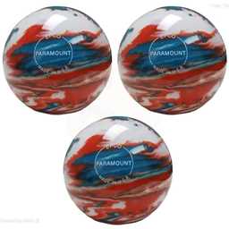 EPCO Duckpin Bowling Balls - Marbleized - Turquoise, Orange & White (5 inch- 3lbs. 12 oz.) 3 Balls