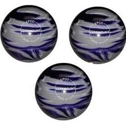 EPCO Duckpin Bowling Balls - Marbleized - Purple, Grey & White (5 inch- 3lbs. 12 oz.) 3 Balls