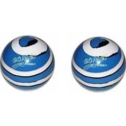 EPCO Duckpin Bowling Balls- Comet Rubber - Royal with White & Black (4 7/8 inch- 3lbs. 8 oz.) 2 Balls