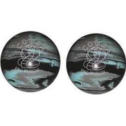 EPCO Duckpin Bowling Ball - Cobra Pro Rubber - Black, Light Blue & Grey (4 3/4 inch- 3lbs. 10oz.) - 2 Balls