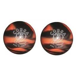 EPCO Duckpin Bowling Ball - Cobra Pro Rubber - Orange & Black (4 3/4 inch- 3lbs. 10oz.) - 2 Balls