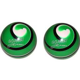 EPCO Duckpin Bowling Balls-Marbleized Glow - Green & Black (4 7/8 inch - 3lbs 8oz) 2 Balls