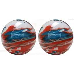 EPCO Duckpin Bowling Balls- Marbleized - Turquoise, Orange & White (4 3/4 inch- 3lbs. 8 oz.) 2 Balls