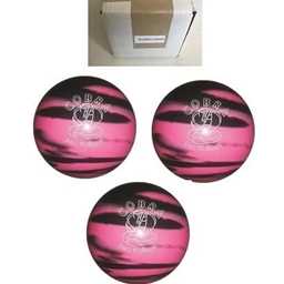 EPCO Duckpin Bowling Ball - Cobra Pro Rubber - Pink & Black (5 inch- 3lbs. 12oz.) - 3 Balls