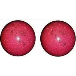 EPCO Duckpin Bowling Balls- Neon Speckled Magenta (4 3/4 inch- 3lbs. 6 oz.) 2 Balls