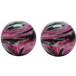 EPCO Duckpin Bowling Balls- Marbleized - Magenta, Black & White (4 3/4 inch- 3lbs. 10 oz.) 2 Balls