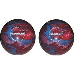 EPCO Duckpin Bowling Balls- Marbleized - Royal, Red & White 4 7/8 inch- 3lbs. 12 oz. 2 Balls