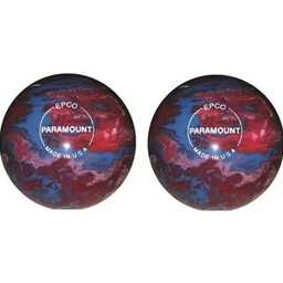 EPCO Duckpin Bowling Balls- Marbleized - Royal, Red & White (4 3/4 inch- 3lbs. 8 oz.) 2 Balls