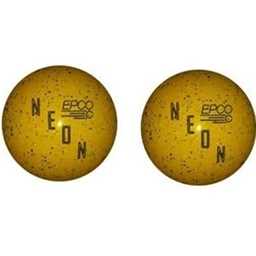 EPCO Duckpin Bowling Balls- Neon Speckled - Yellow (4 3/4 inch- 3lbs. 10 oz.) 2 Balls