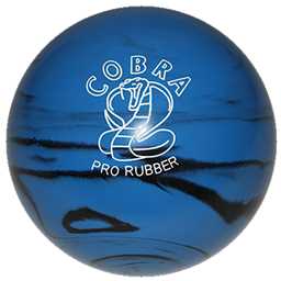 EPCO Duckpin Bowling Ball - Cobra Pro Rubber - Blue & Black (5 inch- 3lbs. 8oz.) 1 Ball