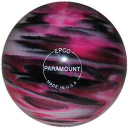 EPCO Duckpin Bowling Ball -Marbleized - Magenta, Black & White (5 inch- 3lbs. 10 oz.) 1 Ball