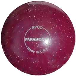 EPCO Duckpin Bowling Ball - Speckled House Ball - Cranberry (5 inch- 3lbs. 8 oz.) 1 Ball