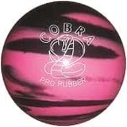 EPCO Candlepin Bowling Ball- Cobra Pro Rubber - Pink & Black (4 1/2 inch- 2lbs.7oz.) 1 Ball