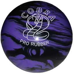 EPCO Duckpin Bowling Ball - Cobra Pro Rubber - Lavender & Black (5 inch- 3lbs. 12oz.) 1 Ball