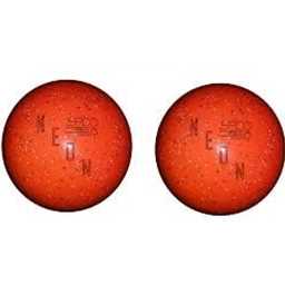 EPCO Duckpin Bowling Balls- Neon Speckled - Orange (4 7/8 inch- 3lbs. 8 oz) 2 Balls