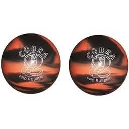 EPCO Duckpin Bowling Ball - Cobra Pro Rubber - Orange & Black (4 3/4 inch- 3lbs. 6oz.) - 2 Balls