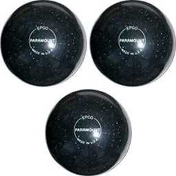 EPCO Duckpin Bowling Balls - Speckled House Ball - Black (4 7/8 inch- 3lbs. 8 oz.) 3 Balls