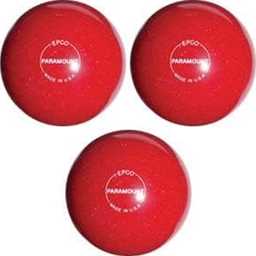 EPCO Duckpin Bowling Balls - Speckled House Ball - Red (4 7/8 inch- 3lbs. 8 oz.) 3 Balls