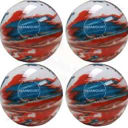 EPCO Candlepin Bowling Balls - Marbleized - Turquoise, Orange & White (4 1/2 inch- 2lbs. 5oz.) 4 Balls