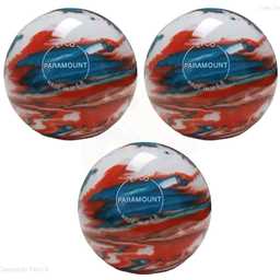 EPCO Duckpin Bowling Balls - Marbleized - Turquoise, Orange & White (5 inch- 3lbs. 8 oz.) 3 Balls