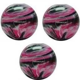 EPCO Duckpin Bowling Balls - Marbleized - Magenta, Black & White (5 inch- 3lbs. 12 oz.) 3 Balls