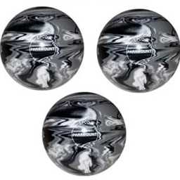 EPCO Duckpin Bowling Balls - Marbleized - Black, White & Grey (4 7/8 inch- 3lbs. 10 oz.) 3 Balls