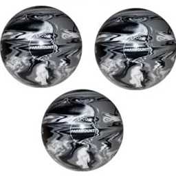 EPCO Duckpin Bowling Balls - Marbleized - Black, White & Grey (5 inch- 3lbs. 10 oz.) 3 Balls