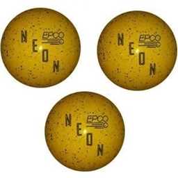 EPCO Duckpin Bowling Balls - Neon Speckled - Yellow (4 3/4 inch- 3lbs. 6 oz.) 3 Balls