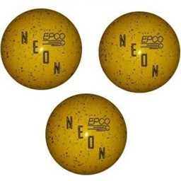 EPCO Duckpin Bowling Balls - Neon Speckled - Yellow (5 inch- 3lbs. 12 oz.) 3 Balls