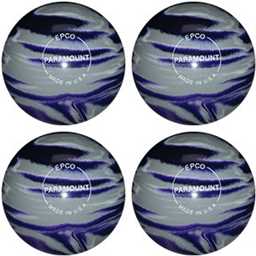 EPCO Candlepin Bowling Ball- Marbleized - Purple, Grey & White (4 1/2 inch- 2lbs. 5oz.) 4 Balls