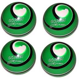 EPCO Candlepin Bowling Balls - Comet Rubber - Green with Black & White (4 1/2 inch- 2lbs. 7oz.) 4 Balls