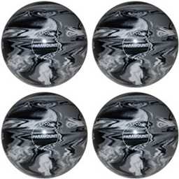 EPCO Candlepin Bowling Ball- Marbleized - Black, White & Grey - 4 Balls (4 1/2 inch- 2lbs. 5oz.) 4 Balls