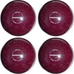 EPCO Candlepin Bowling Balls - Paramount Speckled - Cranberry (4 1/2 inch- 2lbs. 6oz.) 4 Balls