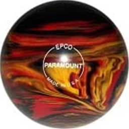 EPCO Candlepin Bowling Ball - Marbleized - Black, Red & Yellow (4 1/2 inch- 2lbs. 6oz.) 1 Ball