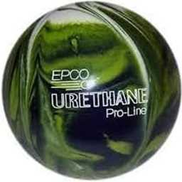 EPCO Candlepin Bowling Ball- Urethane - Lime Green, White & Navy (4 1/2 inch- 2lbs.6oz.) 1 Ball