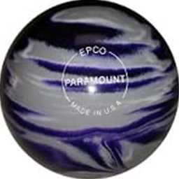 EPCO Candlepin Bowling Ball- Marbleized - Purple, Grey & White (4 1/2 inch- 2lbs. 5oz.) 1 Ball