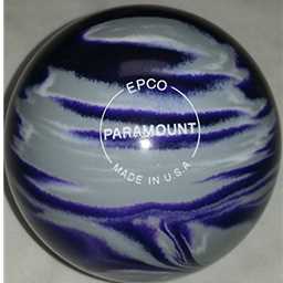 EPCO Candlepin Bowling Ball- Marbleized - Purple, Grey & White (4 1/2 inch- 2lbs.7oz.) 1 Ball