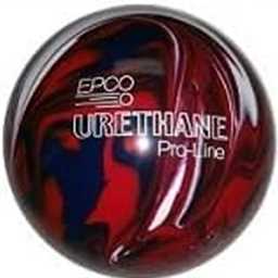 EPCO Candlepin Bowling Ball- Urethane - Dark Red, Royal & White (4 1/2 inch- 2lbs.6oz.) 1 Ball