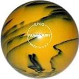 EPCO Candlepin Bowling Ball- Marbleized Glow - Yellow & Black (4 1/2 inch- 2lbs. 6oz.) 1 Ball