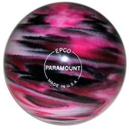 EPCO Candlepin Bowling Ball- Marbleized - Magenta, Black & White (4 1/2 inch- 2lbs.7oz.) 1 Ball