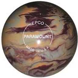 EPCO Candlepin Bowling Ball- Burgundy, Peach & Grey (4 1/2 inch- 2lbs. 5oz.) 1 Ball