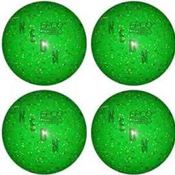 EPCO Candlepin Bowling Balls - Neon Speckled - Green (4 1/2 inch- 2lbs. 6oz.) 4 Balls